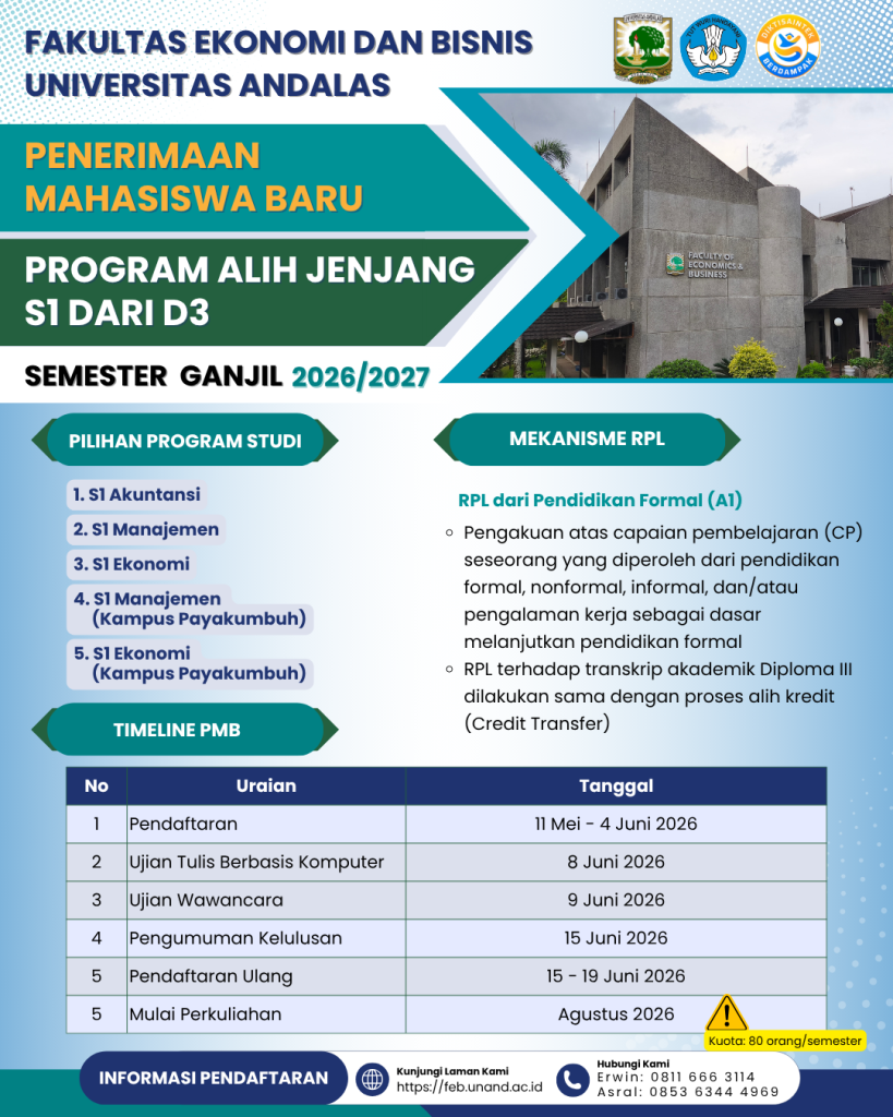 PMB Alih Jenjang Revisi Jadwal